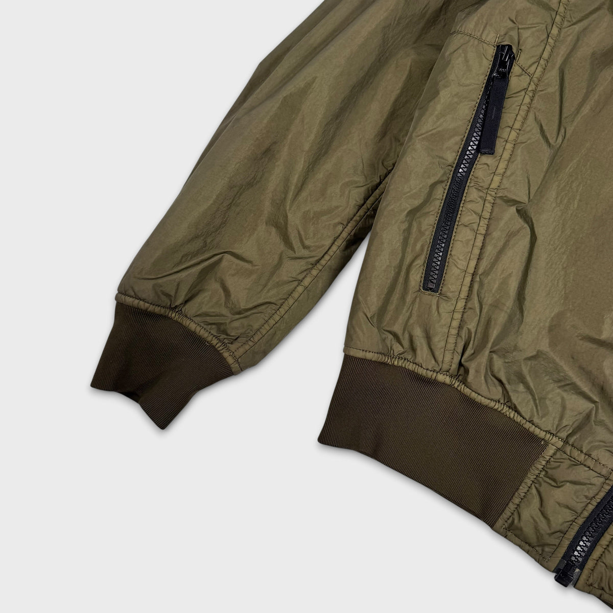 Stone Island Garment Dyed Crinkle Reps NY Bomber Jacket M