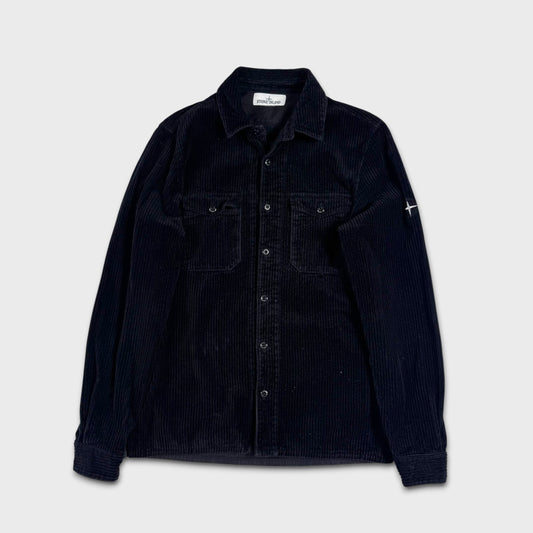 Stone Island Black Corduroy Overshirt M