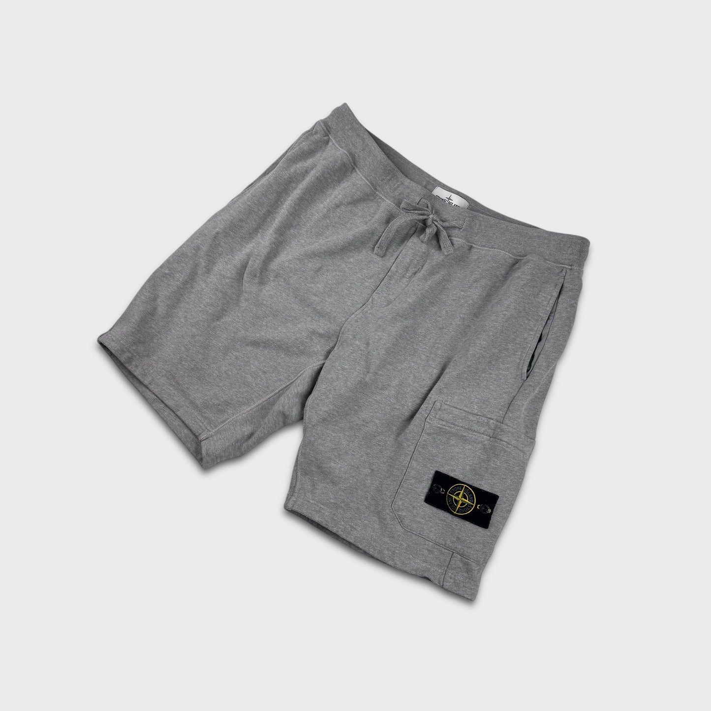 Stone Island Grey Cotton Sweat Shorts XL