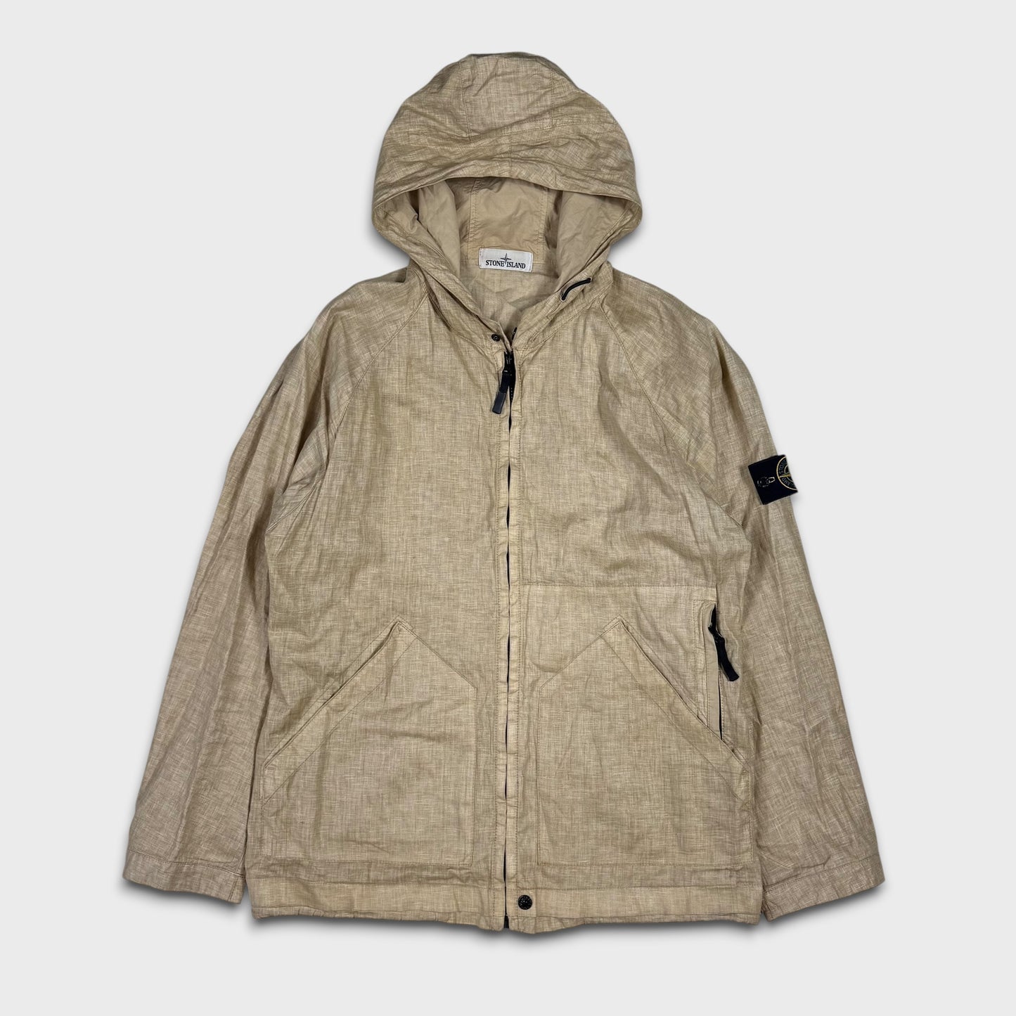 Stone Island Lino Watro Tela Hooded Jacket XXL