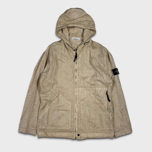 Stone Island Lino Watro Tela Hooded Jacket XXL