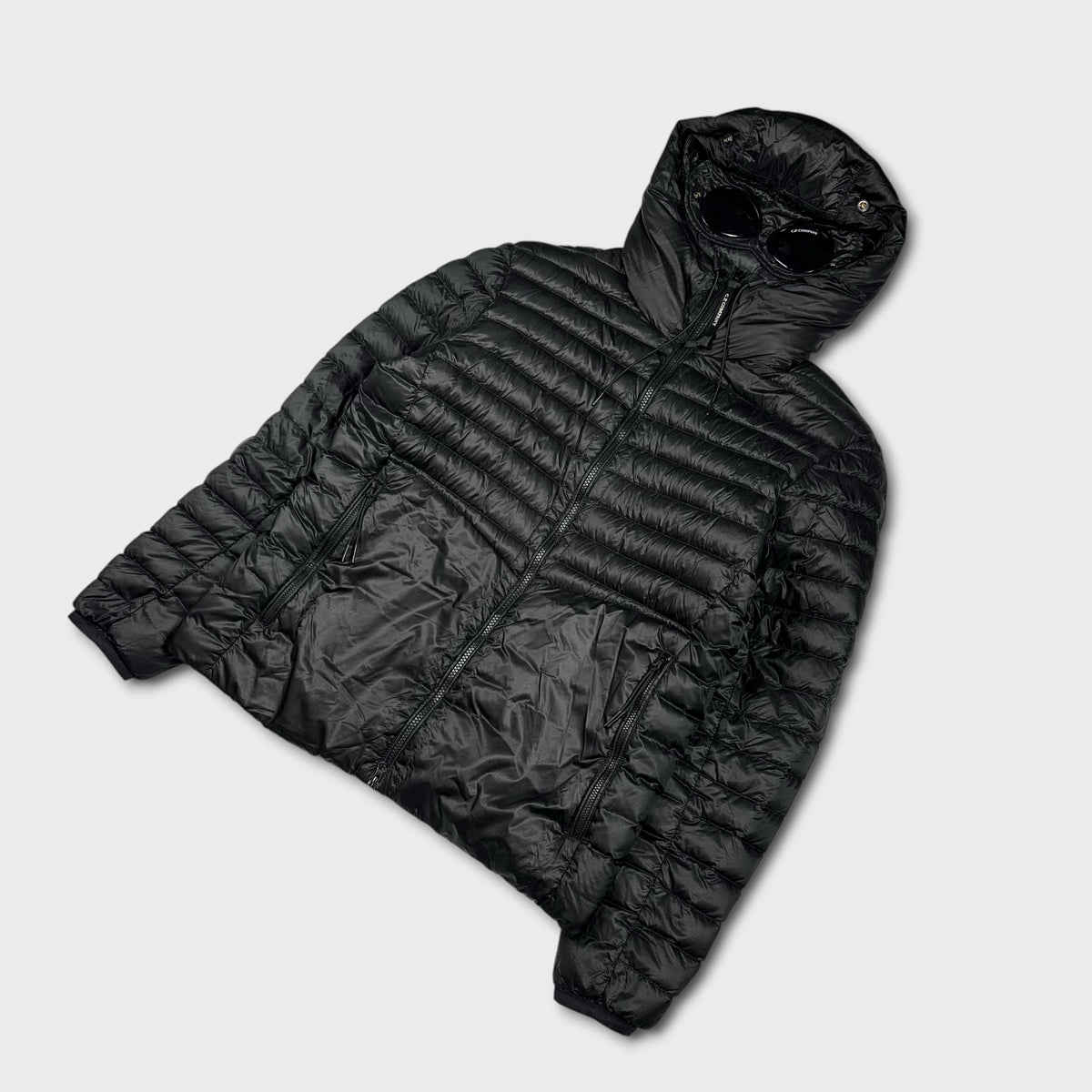CP Company Black DD Shell Puffer Goggle Jacket M