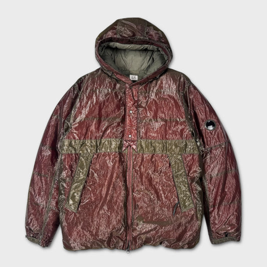 CP Company Burgundy / Green Kan-D Puffer Jacket M