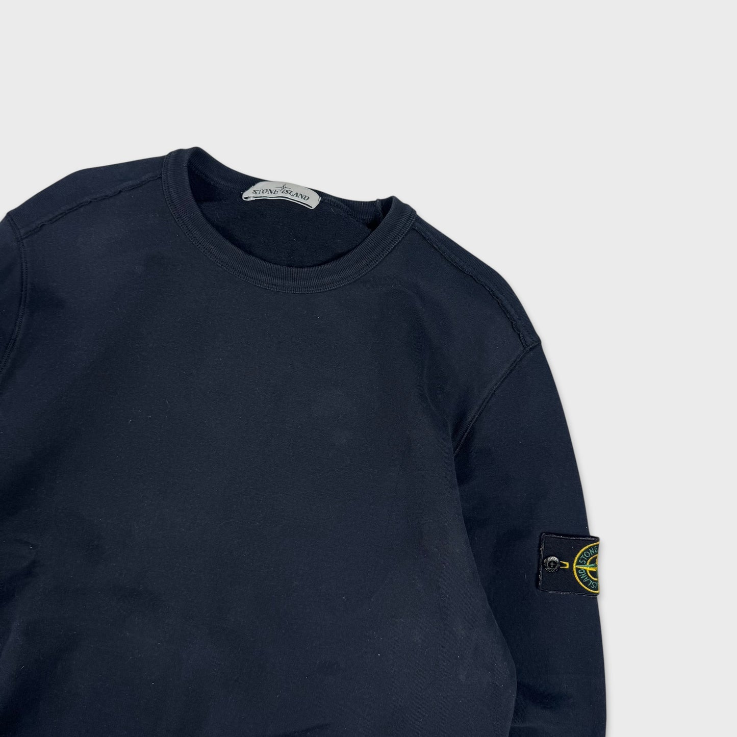 Stone Island Navy Crewneck Sweatshirt L