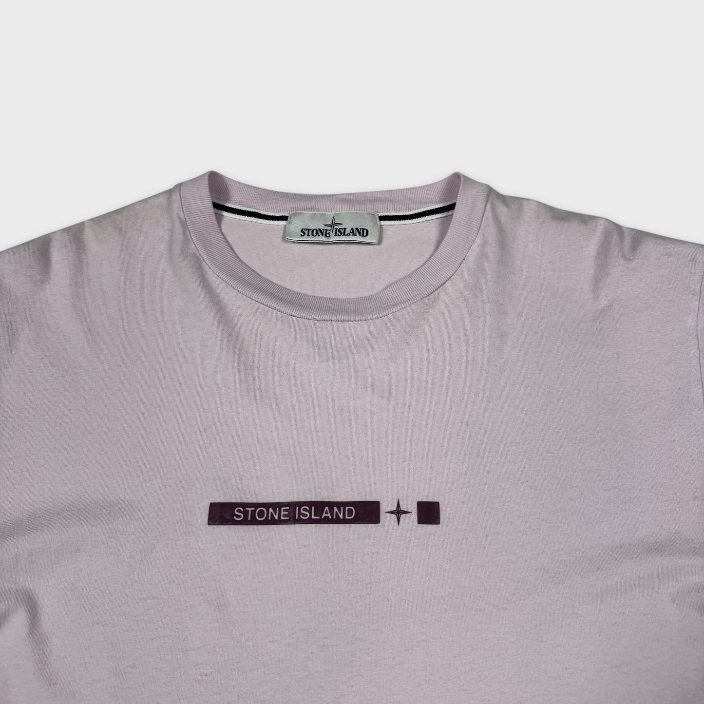 Stone Island Pink Graphic T-Shirt M