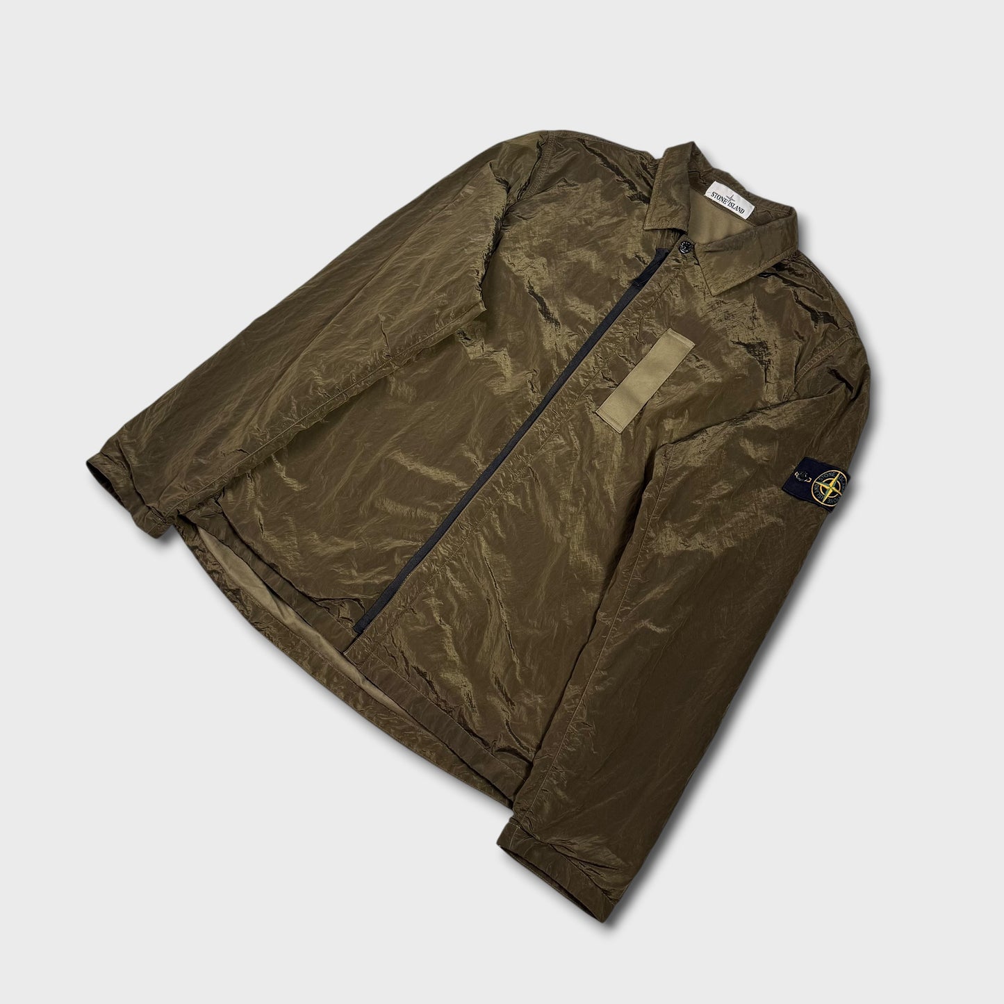Stone Island Green Nylon Metal Overshirt XL
