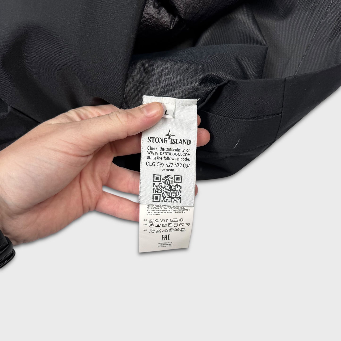 Stone Island Special Process Tank Shield Multi Layer Fusion Technology Jacket L