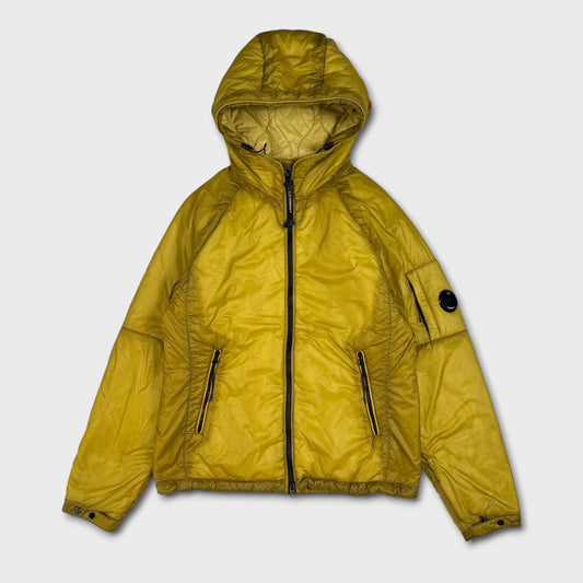 CP Company Yellow Outline Quilted Lens Jacket S