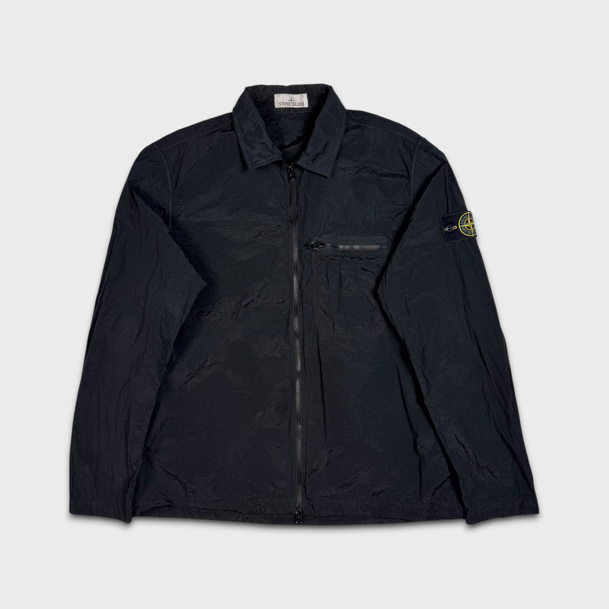 Stone Island Black Nylon Metal Overshirt XL