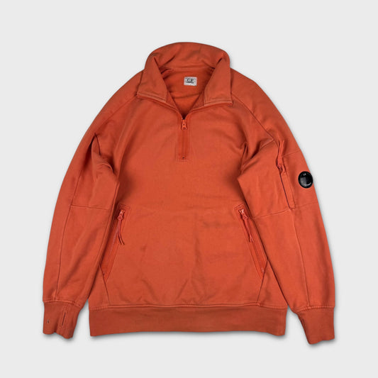 CP Company Orange Lens Quarter Zip Sweatshirt M