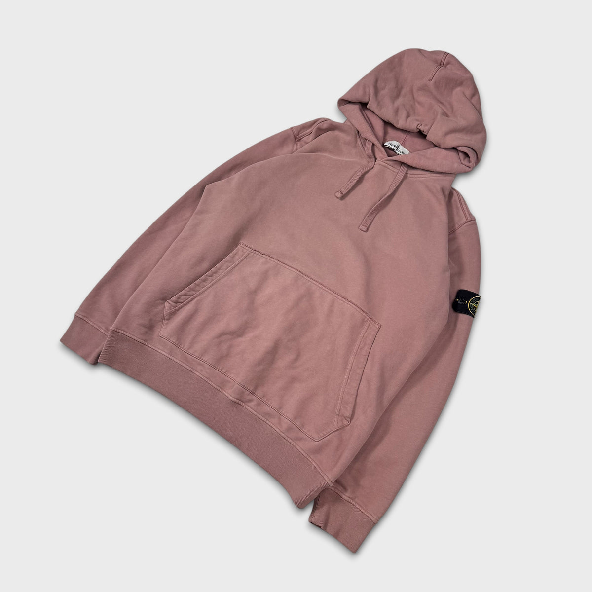 Stone Island Pink Pullover Hoodie 3XL