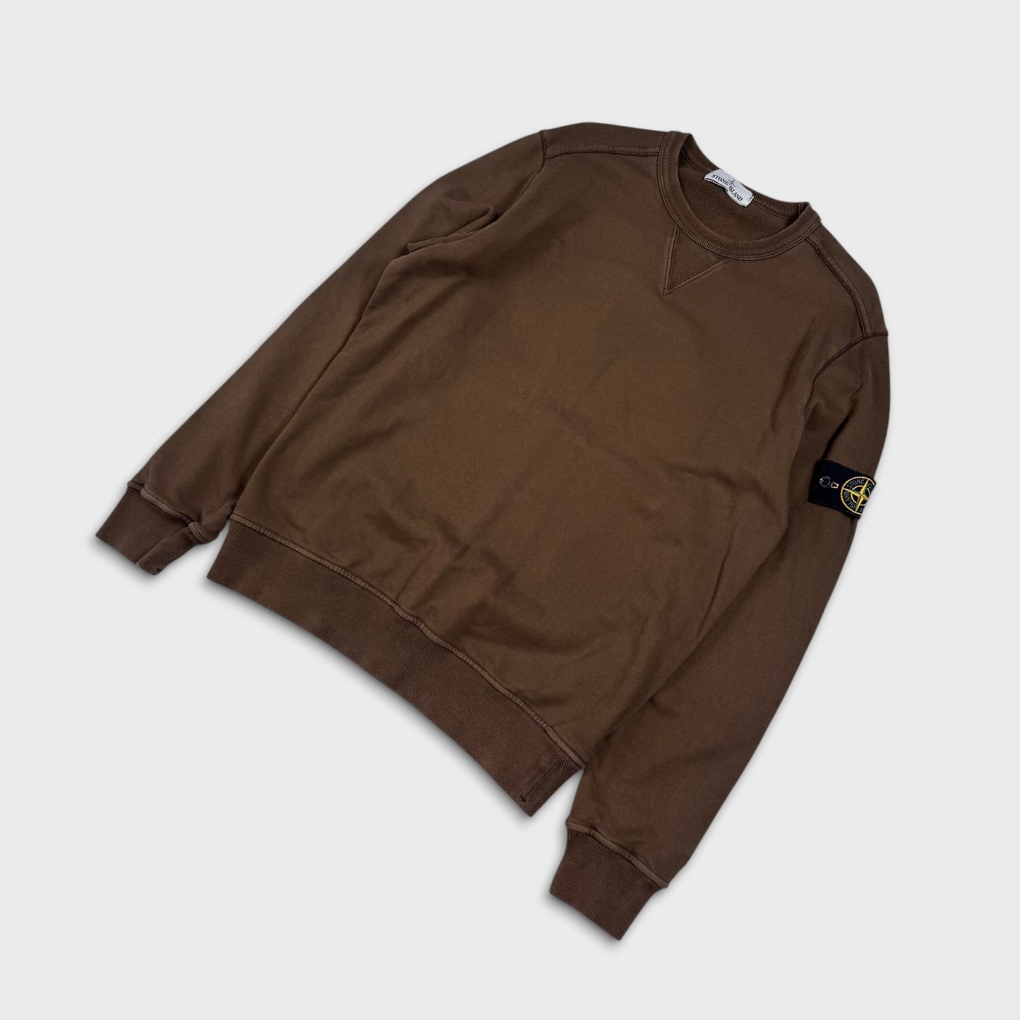 Stone Island Khaki Green Crewneck L