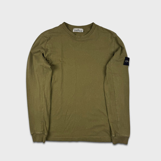 Stone Island Olive Lightweight Crewneck M