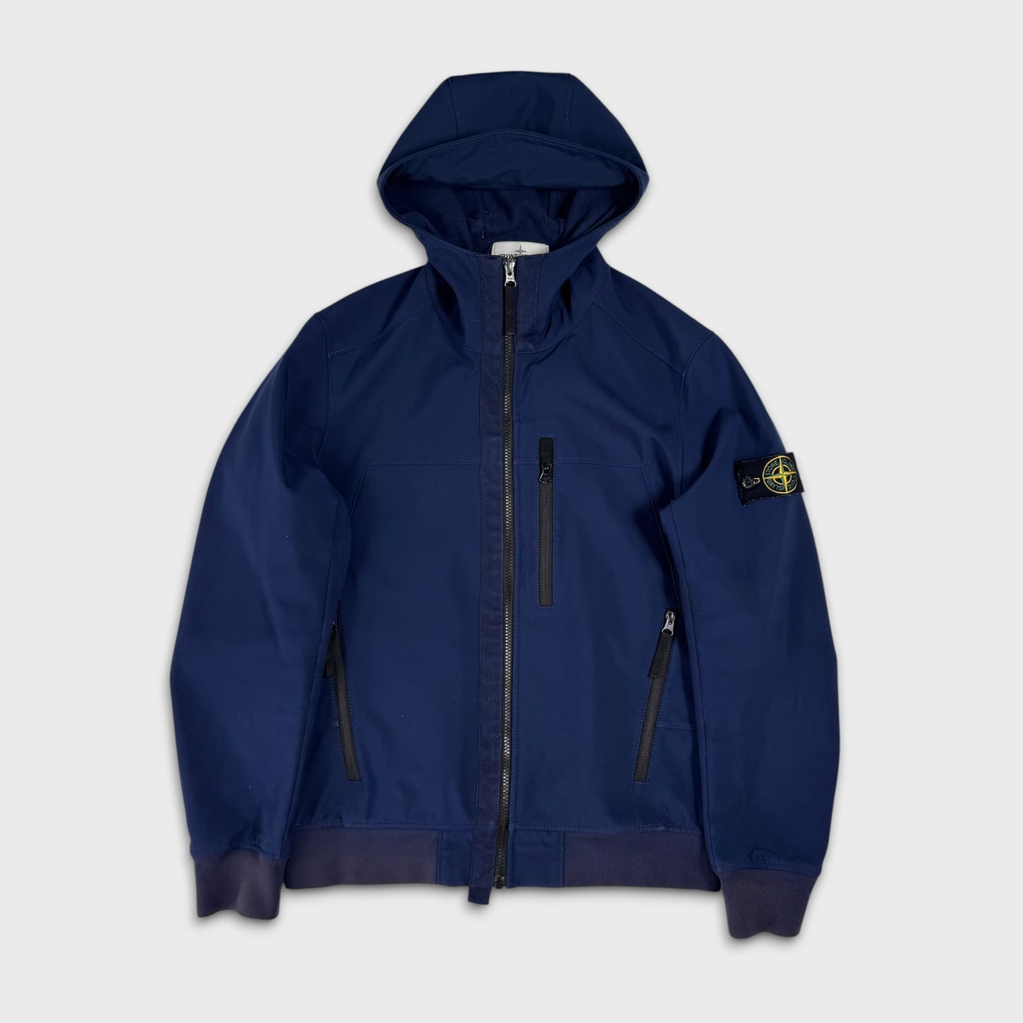 Stone Island Blue Soft Shell Jacket M