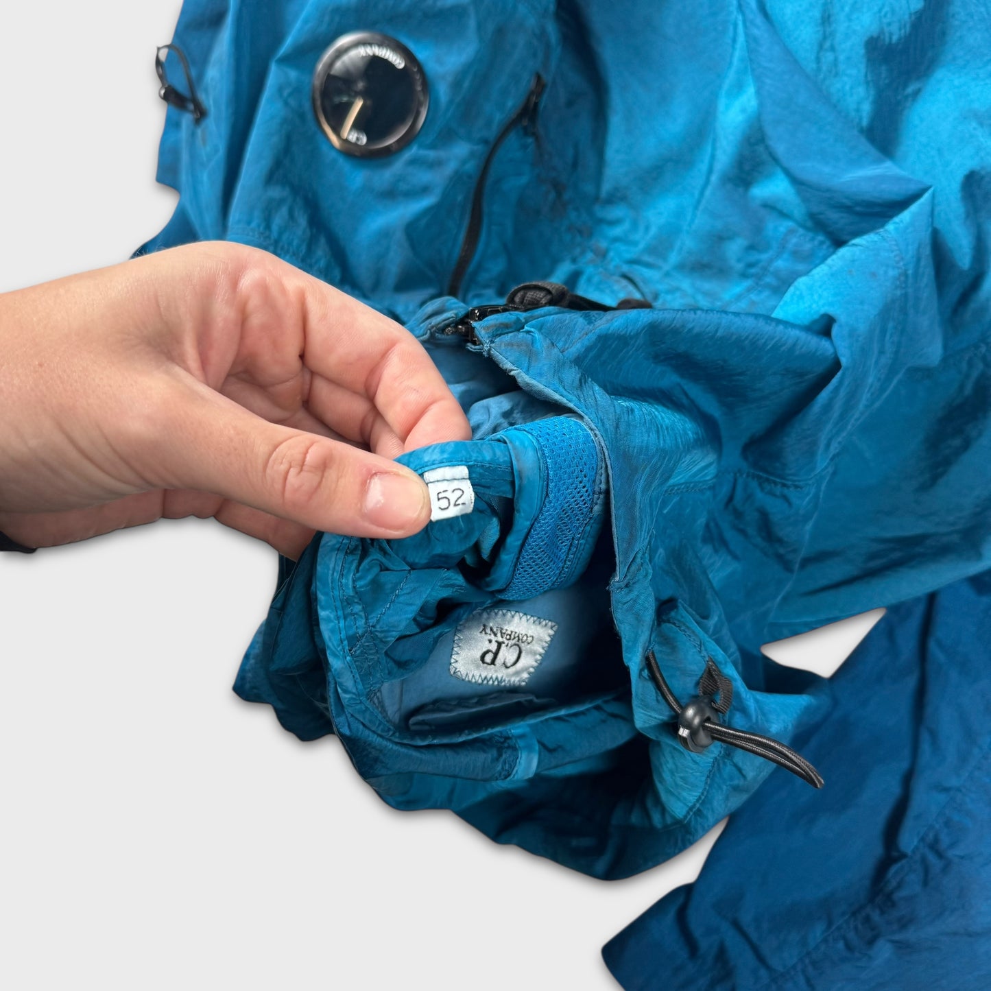 CP Company Blue Nylon Chrome Lens Jacket XL