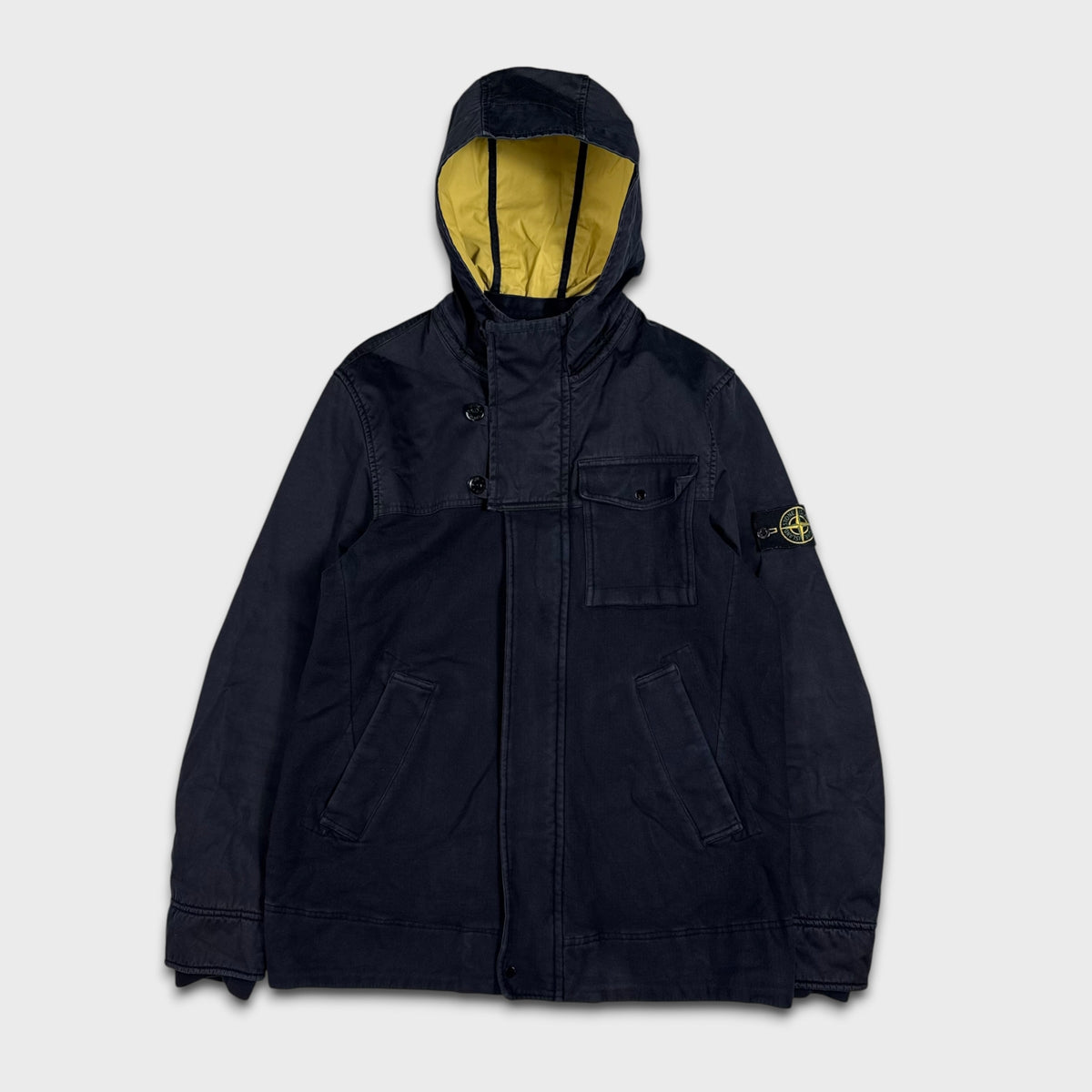 Stone Island Raso Hybrid Hooded Jacket L