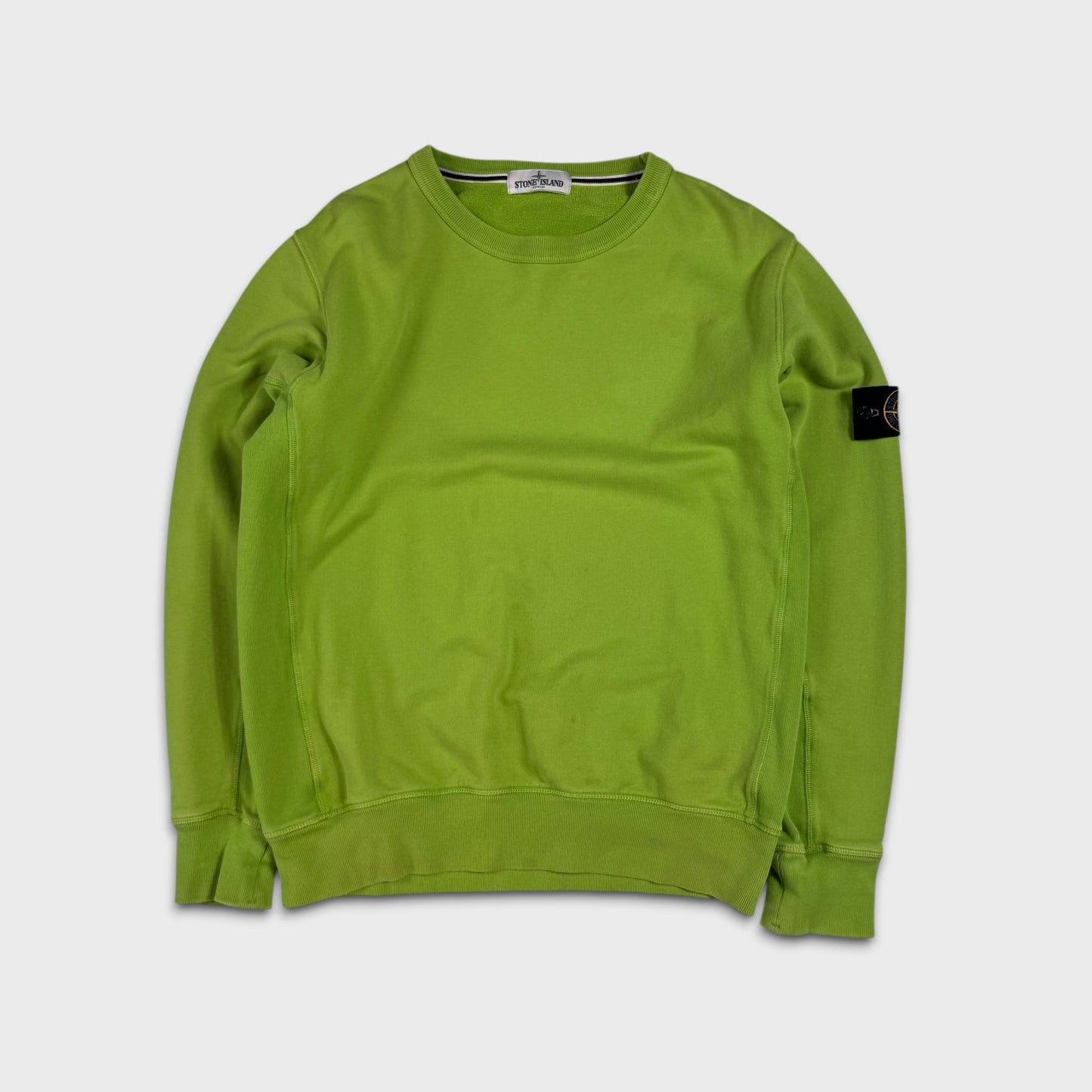 Stone Island Lime Green Crewneck XL