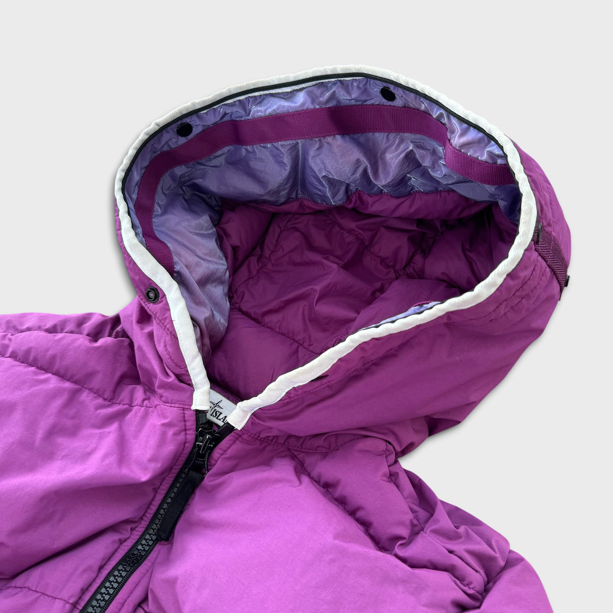 Stone Island Magenta Purple Naslan Light Watro Down-TC Jacket M