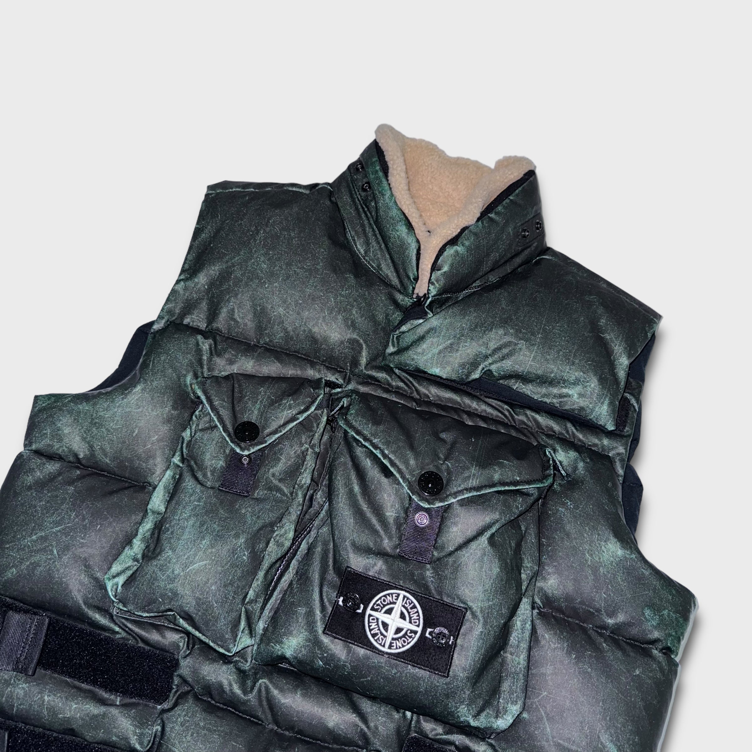 Stone island reflective vest on sale