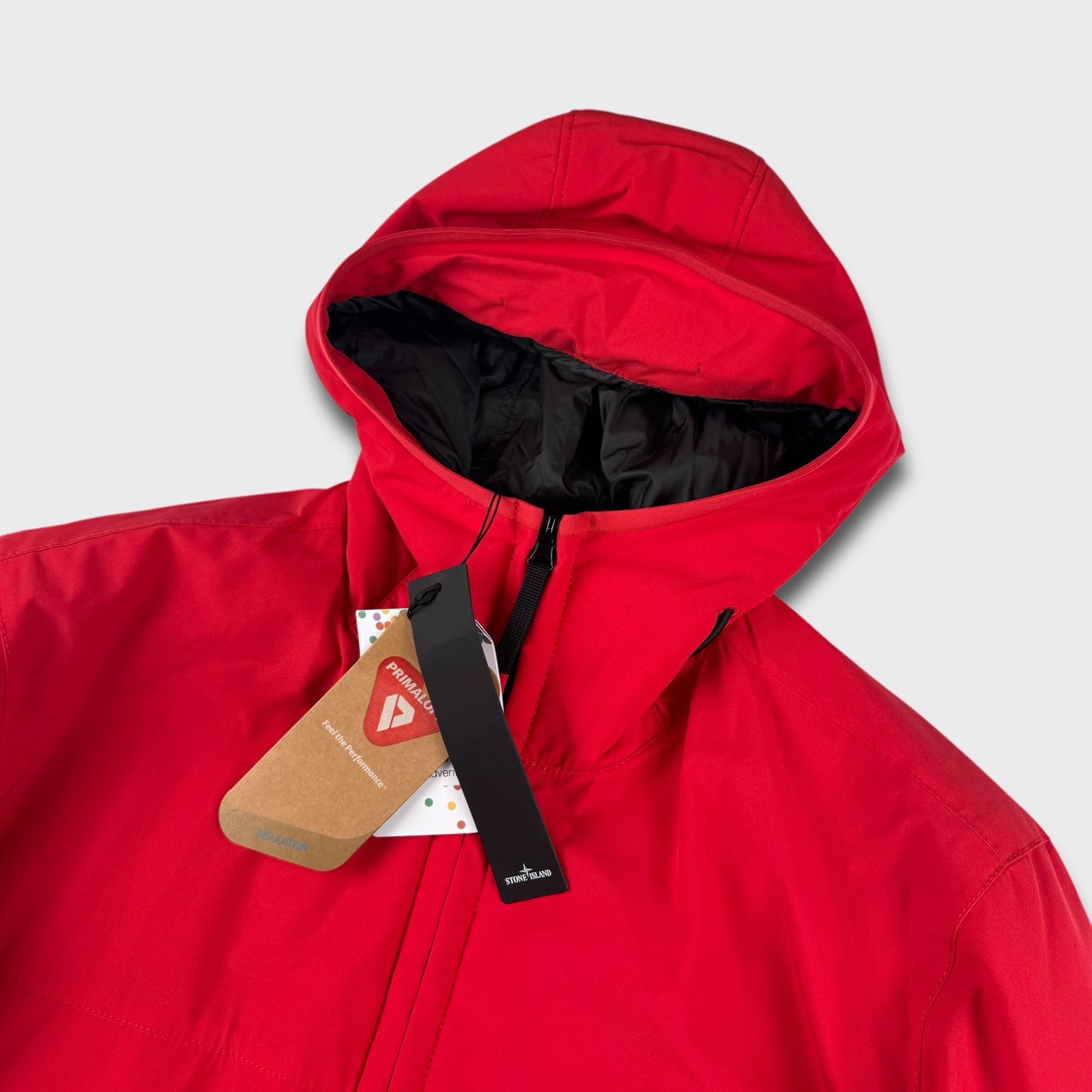 Stone Island Red ‘Soft Shell’ e-Dye Primaloft Jacket BNWT XL