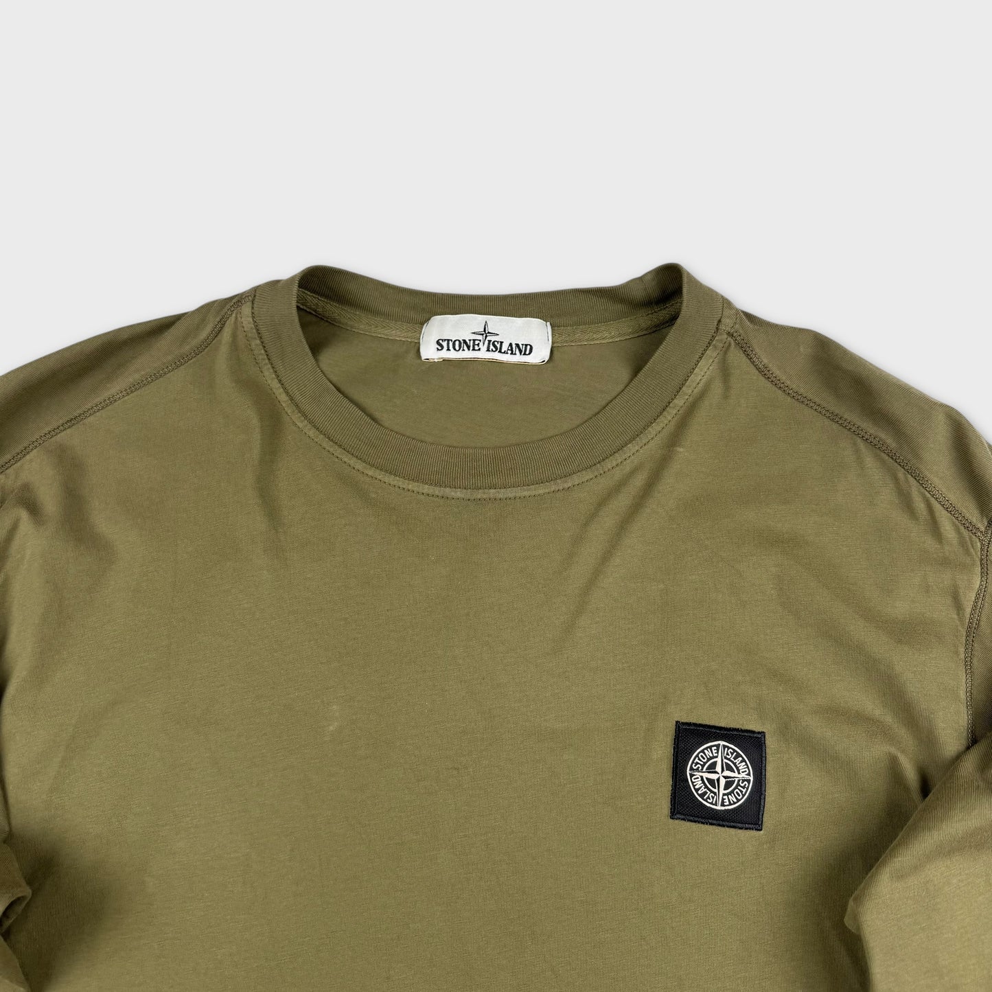 Stone Island Olive Longsleeve T-Shirt L