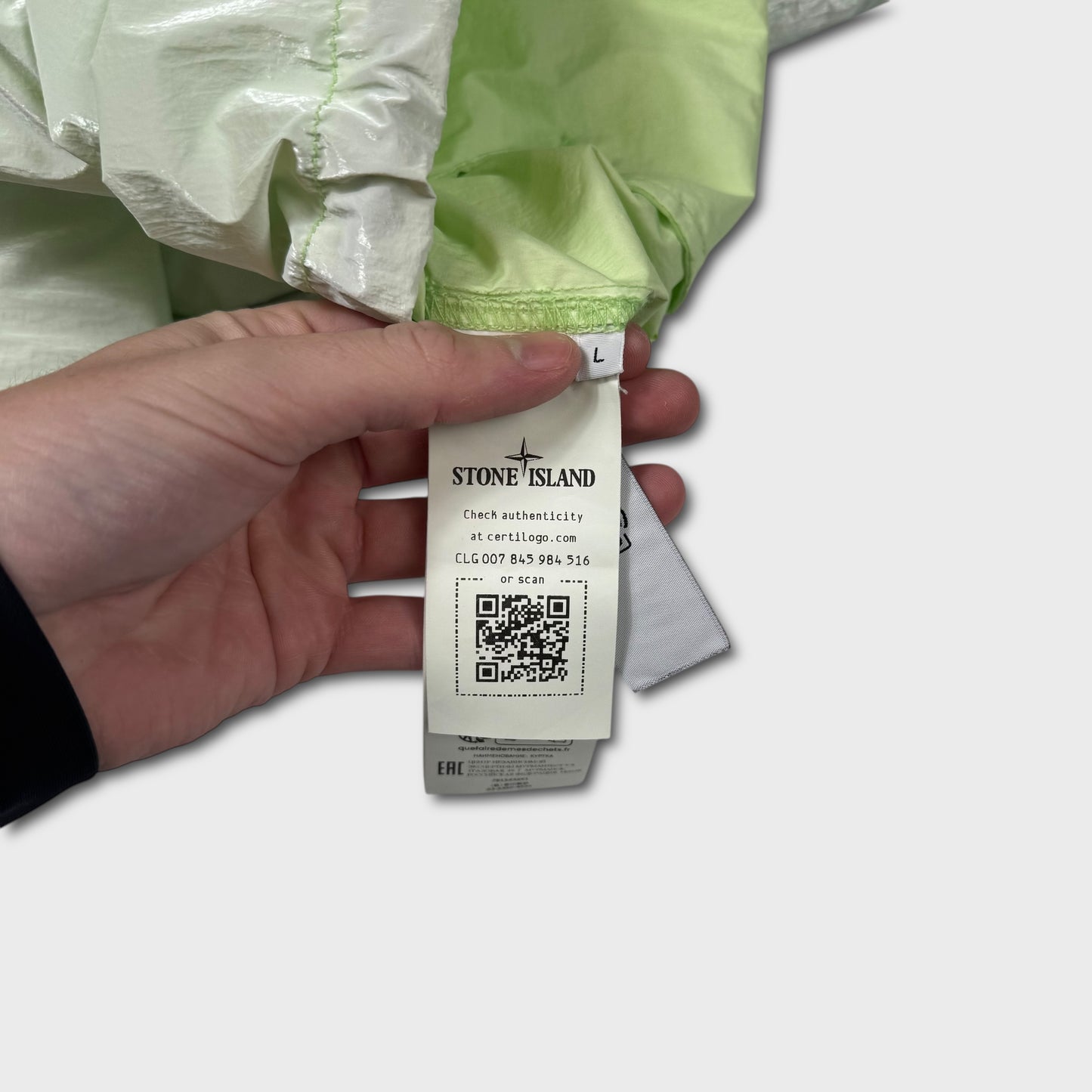 Stone Island Reflective Marina Ripstop Prismatico Jacket L