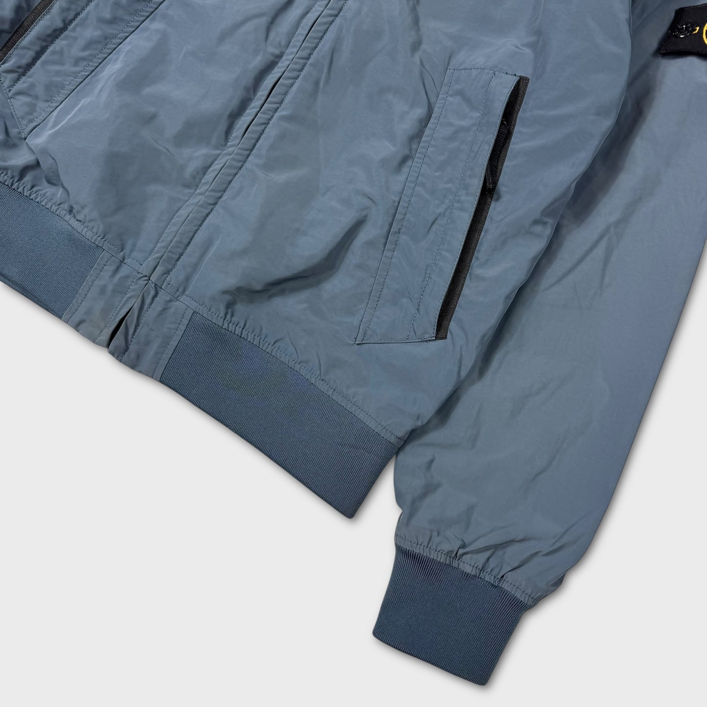 Stone Island Navy Blue Micro Reps Hooded Jacket L