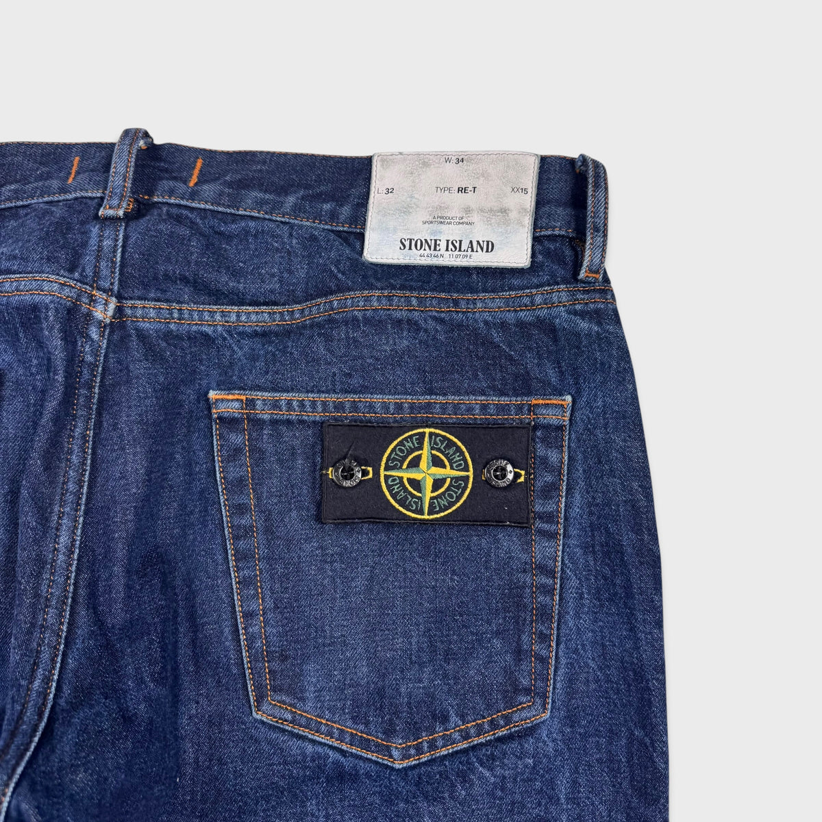 Stone Island Dark Blue Denim Jeans W34