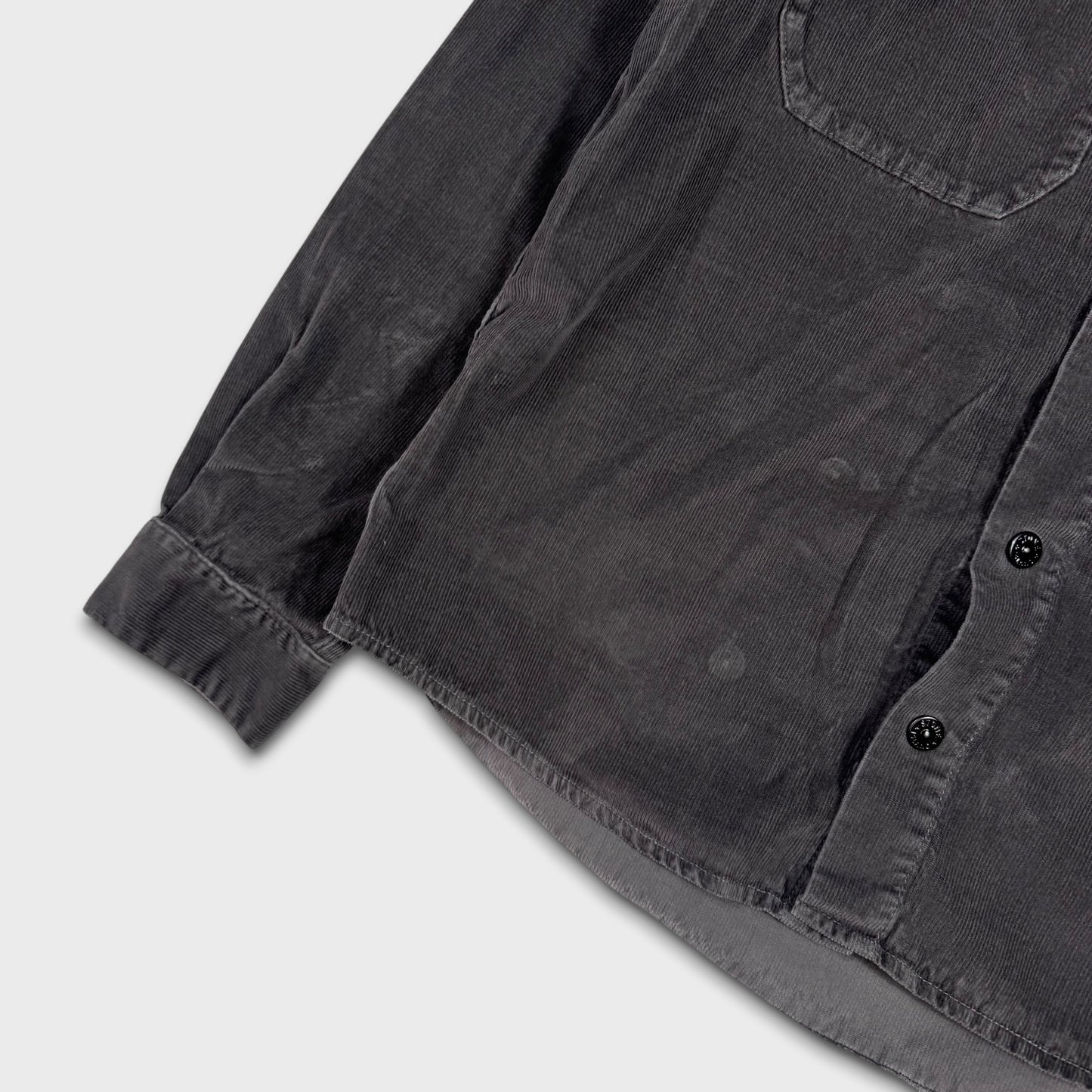 Stone Island Charcoal Corduroy Overshirt M