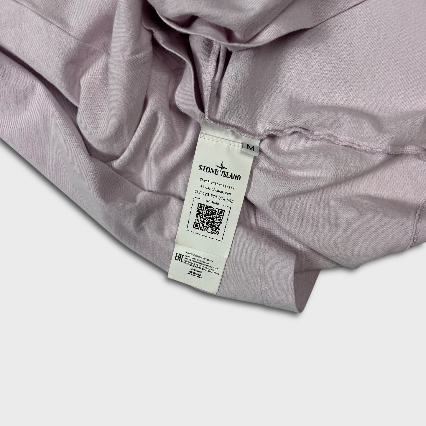 Stone Island Pink Logo T-Shirt M