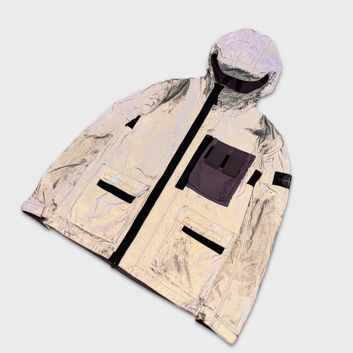 Stone Island Pink Plated Reflective Jacket M