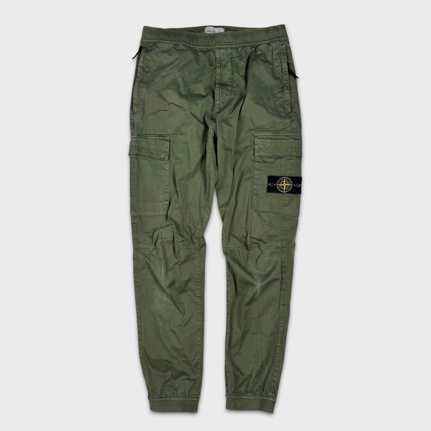 Stone Island Olive Green Cargo Pants W32