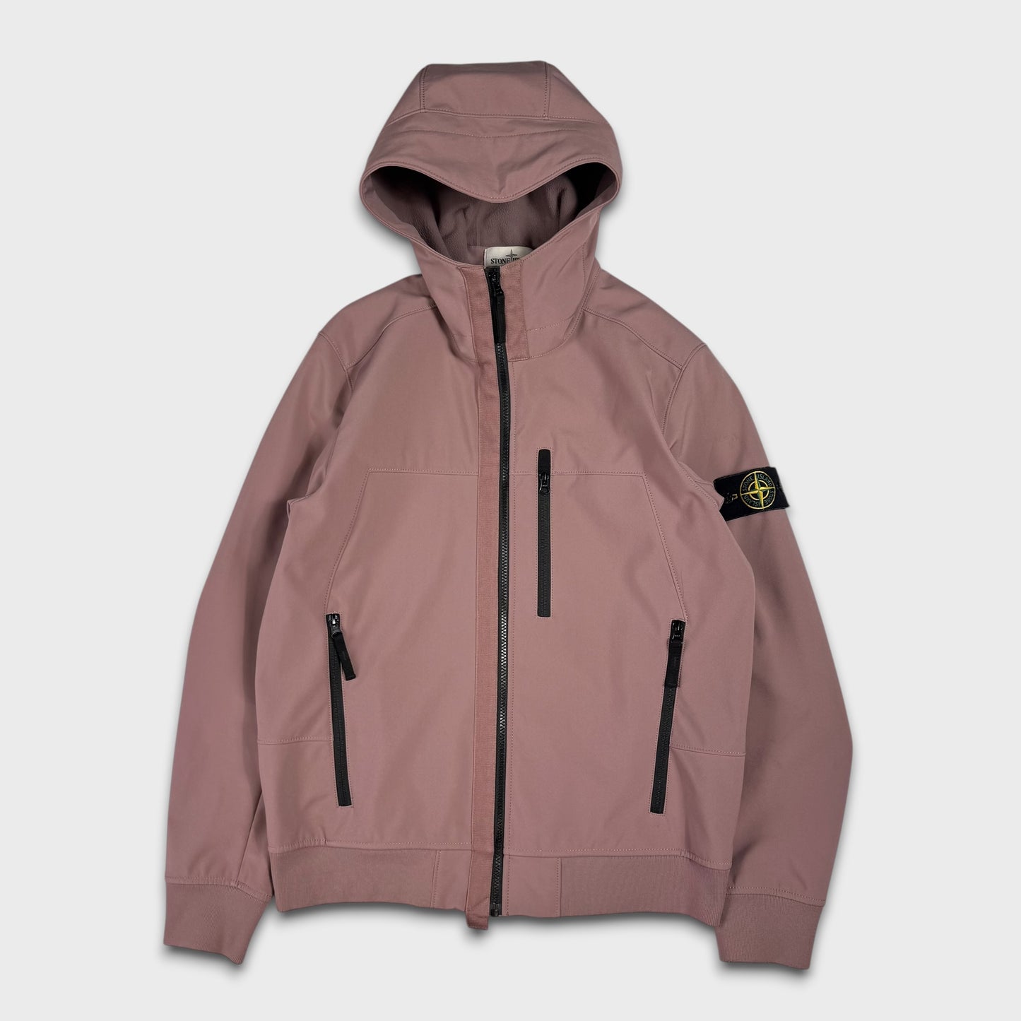Stone Island Pink Soft Shell-R Jacket L
