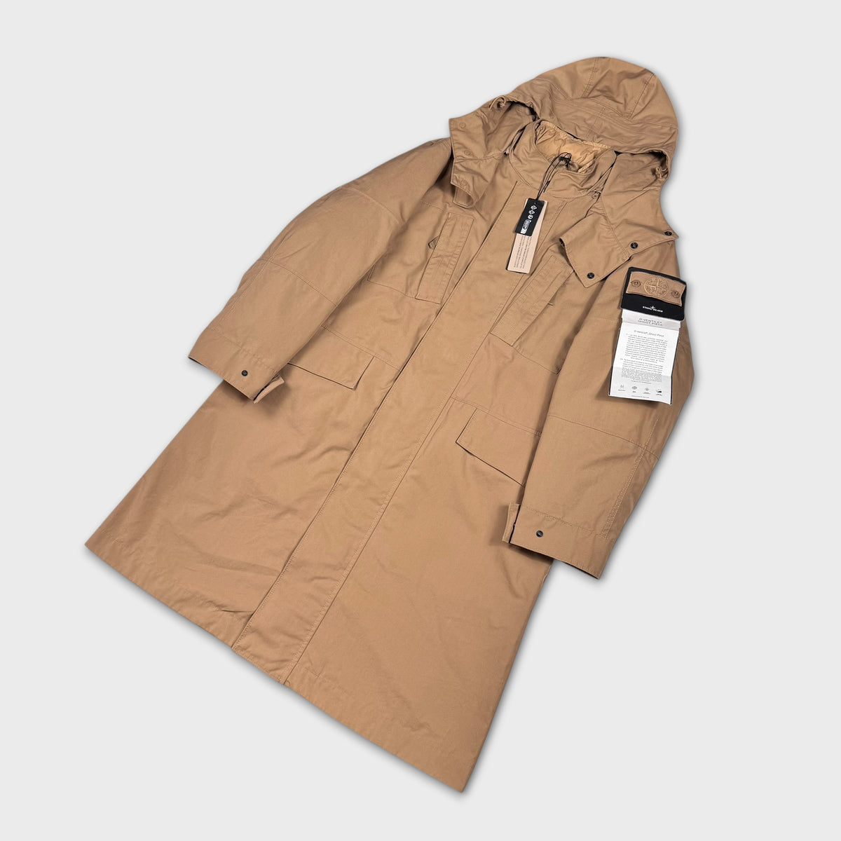 Stone Island 2025 O-Ventile Down Ghost Parka Jacket M