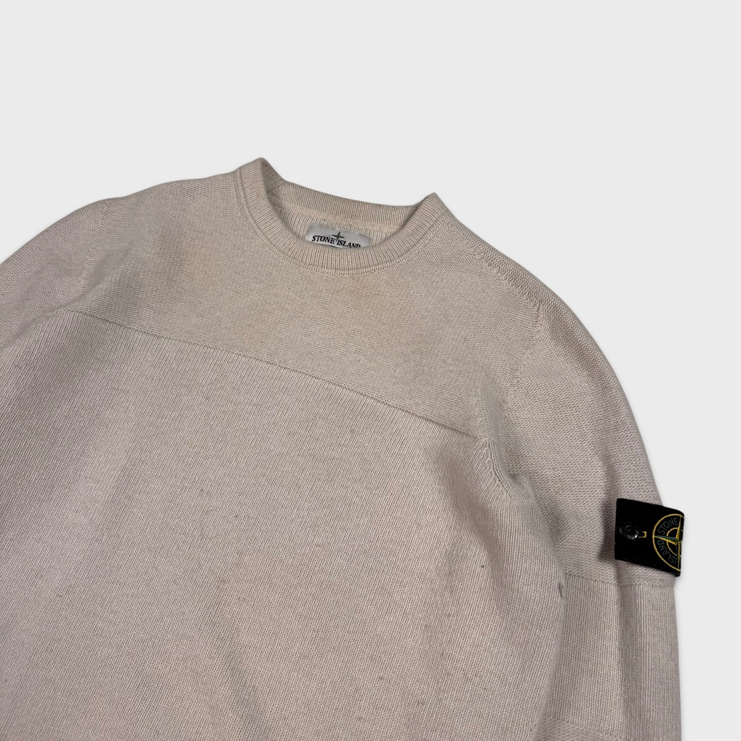 Stone Island Beige Knit Jumper L