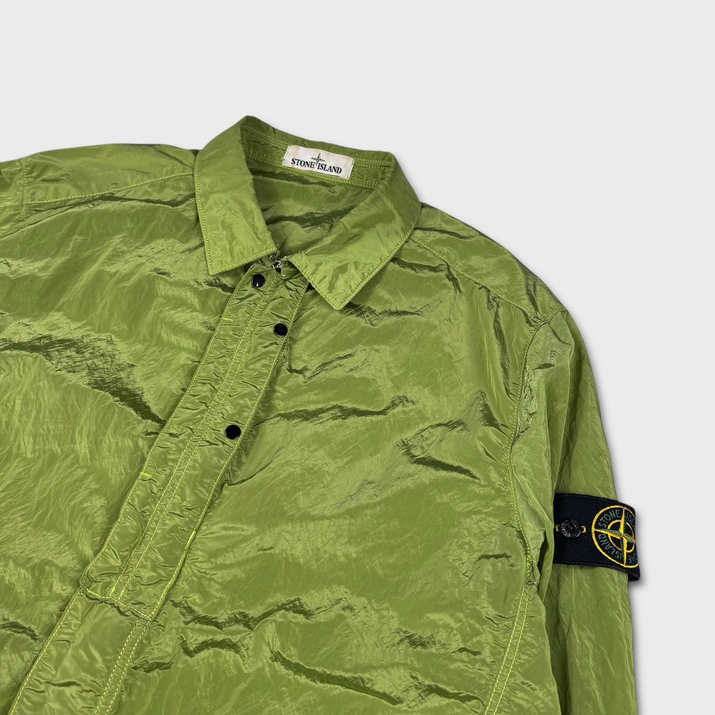 Stone Island Green Nylon Metal Overshirt XXL