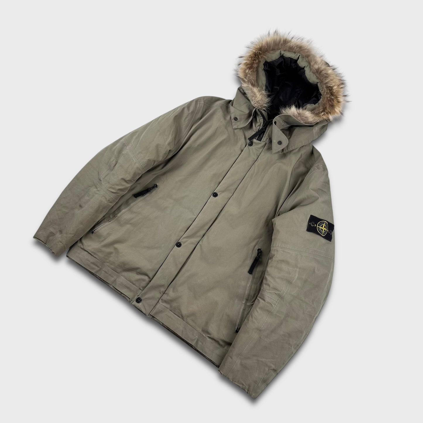 Stone Island Water Repellent Supima Cotton Primaloft Jacket L