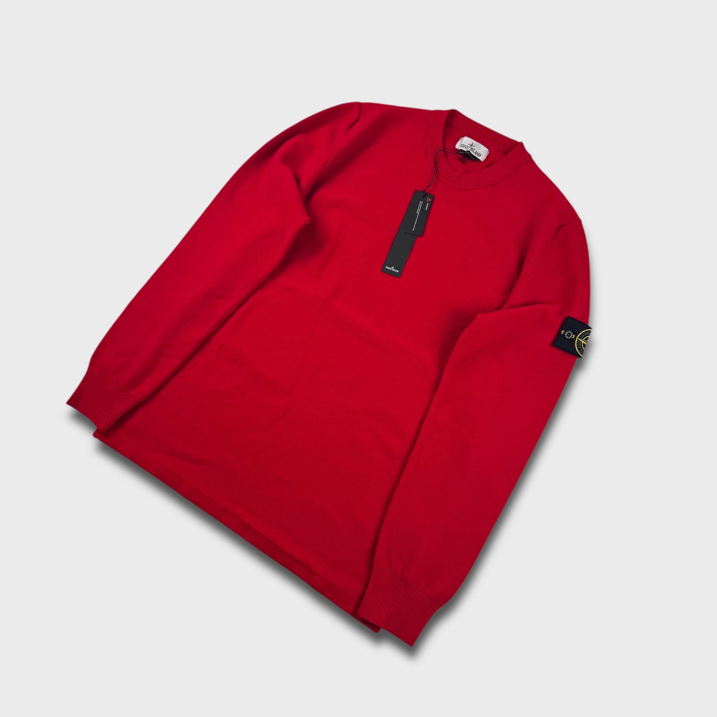 Stone Island Red Soft Knit Sweater BNWT XL