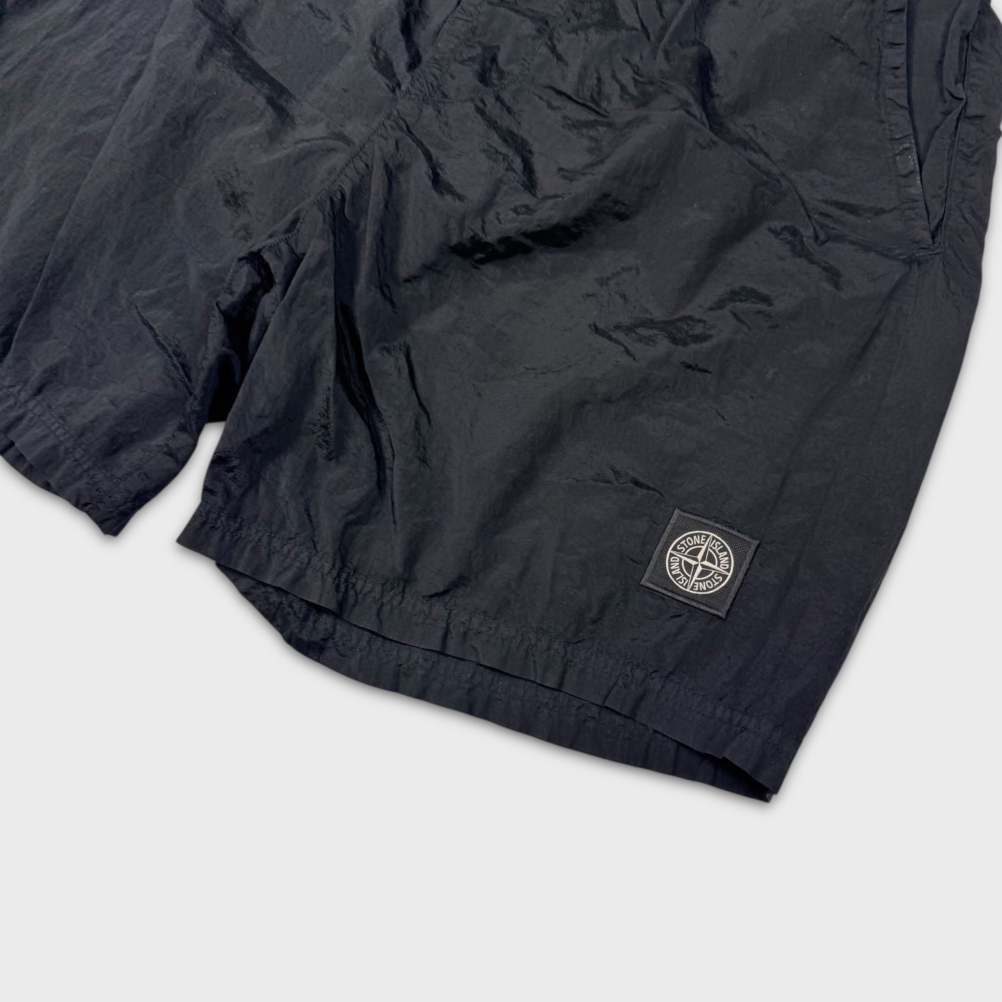 Stone Island Black Nylon Metal Shorts M