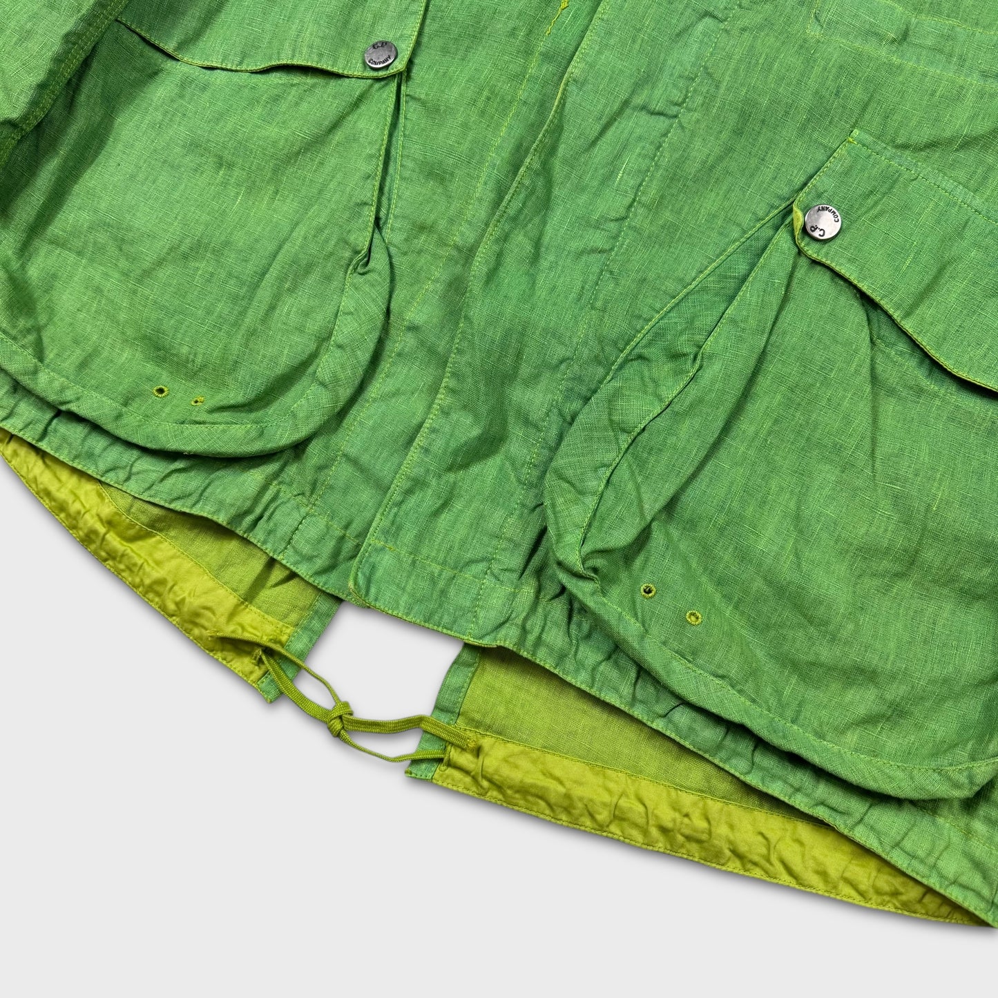 CP Company Green Lino Flax Explorer Goggle Watchviewer Jacket XL
