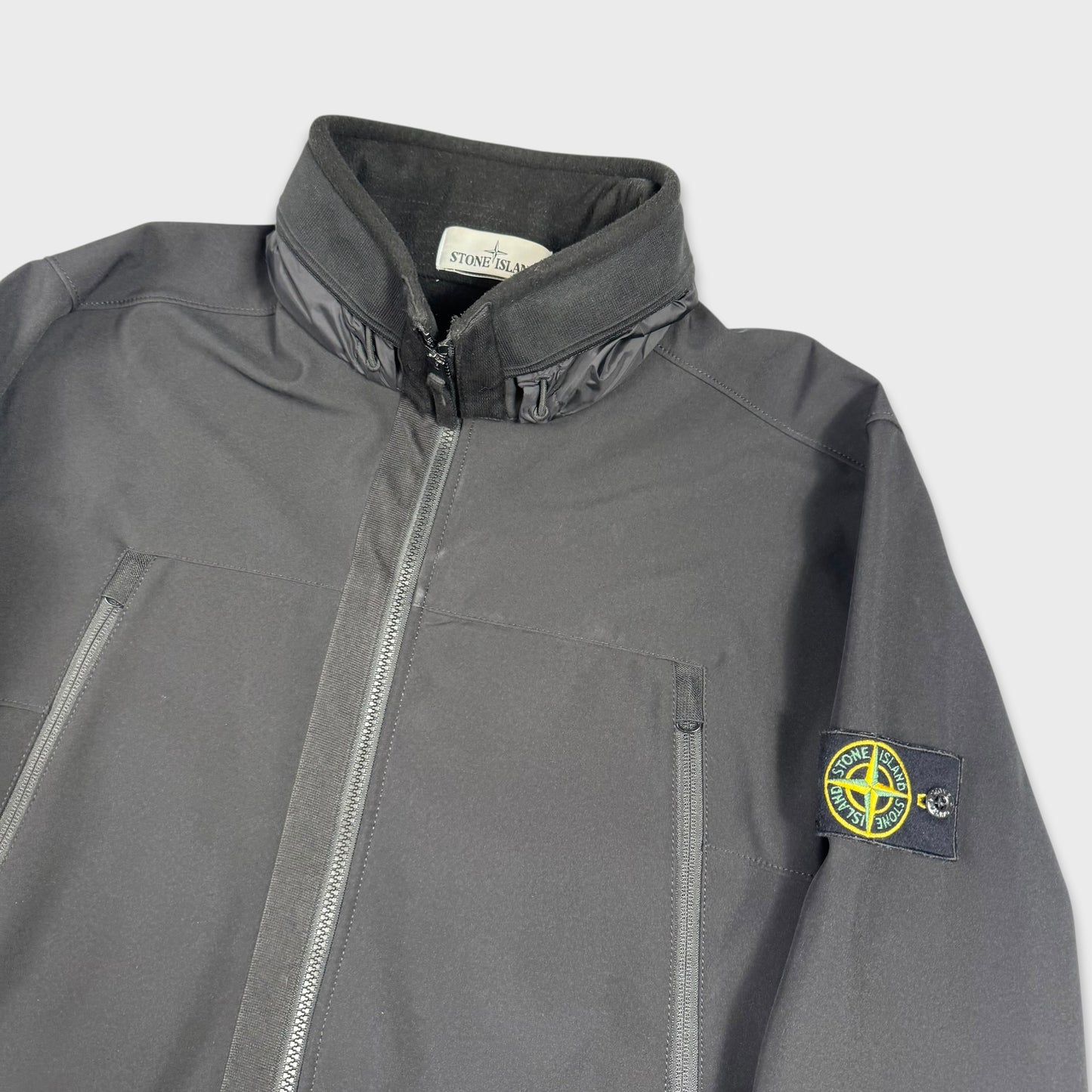 Stone Island Black Soft Shell-R Jacket XL
