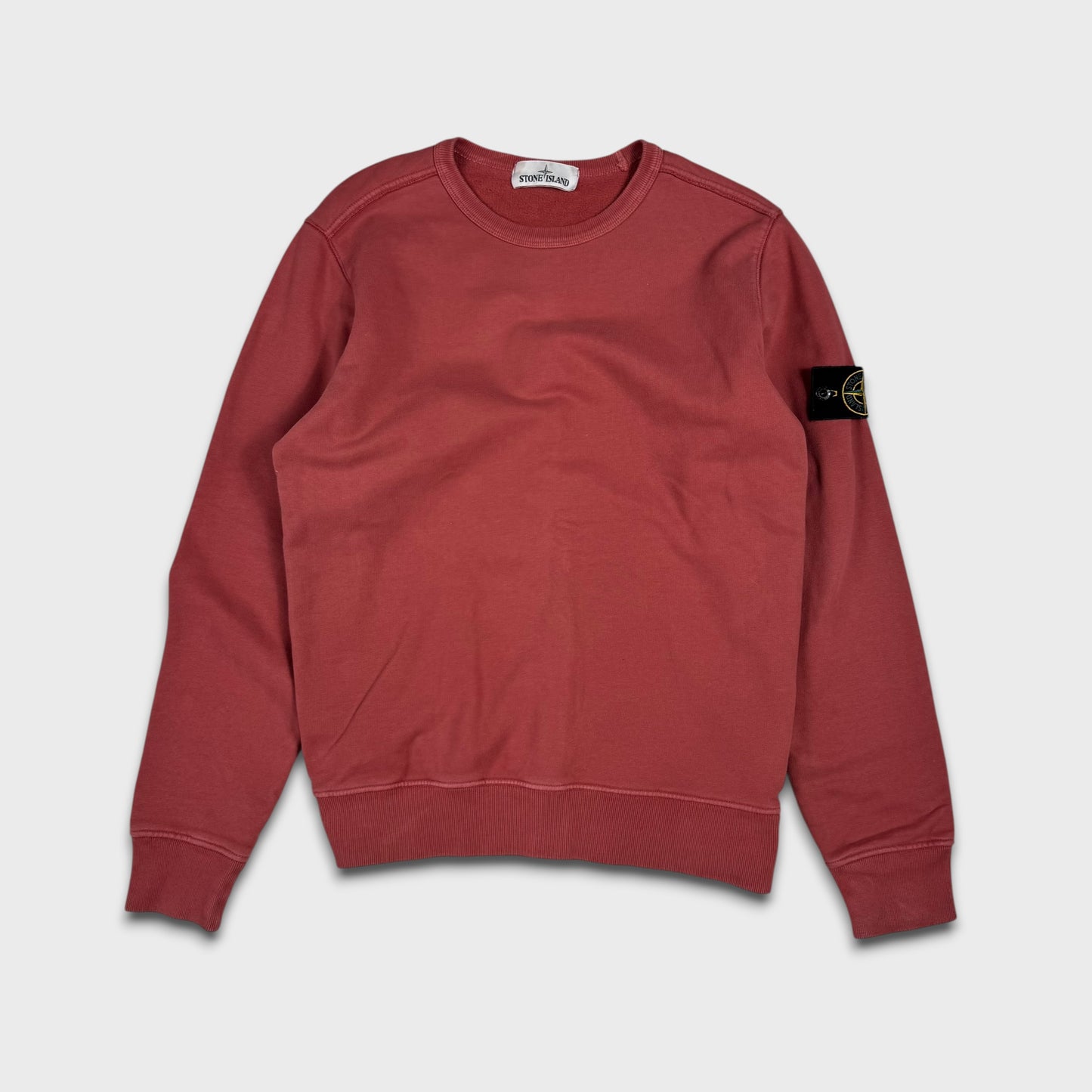 Stone Island Brick Red Crewneck Sweatshirt S
