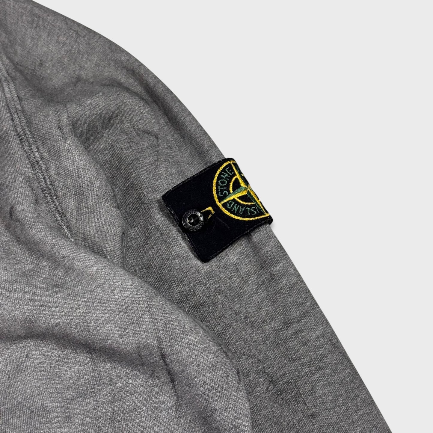 Stone Island Grey Dust Effect Crewneck XL
