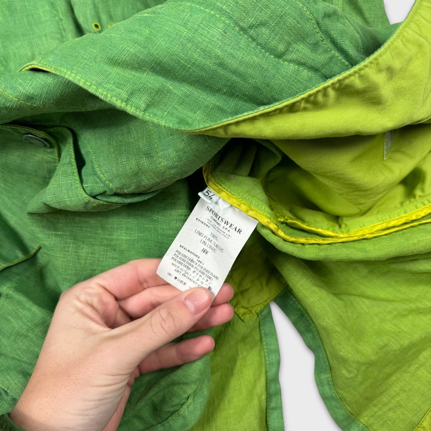 CP Company Green Lino Flax Explorer Goggle Watchviewer Jacket XL