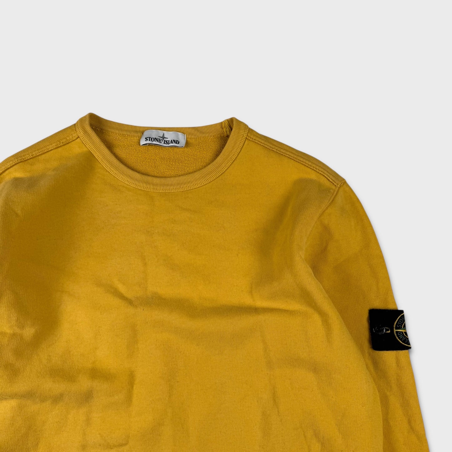 Stone Island Yellow Crewneck Sweatshirt XL