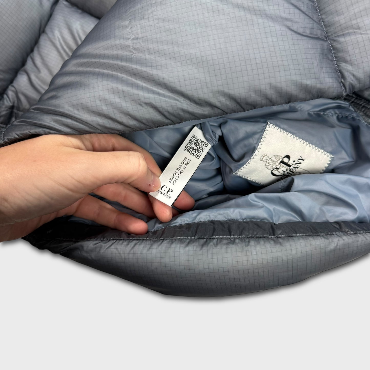 CP Company Blue DD Shell Puffer Jacket M