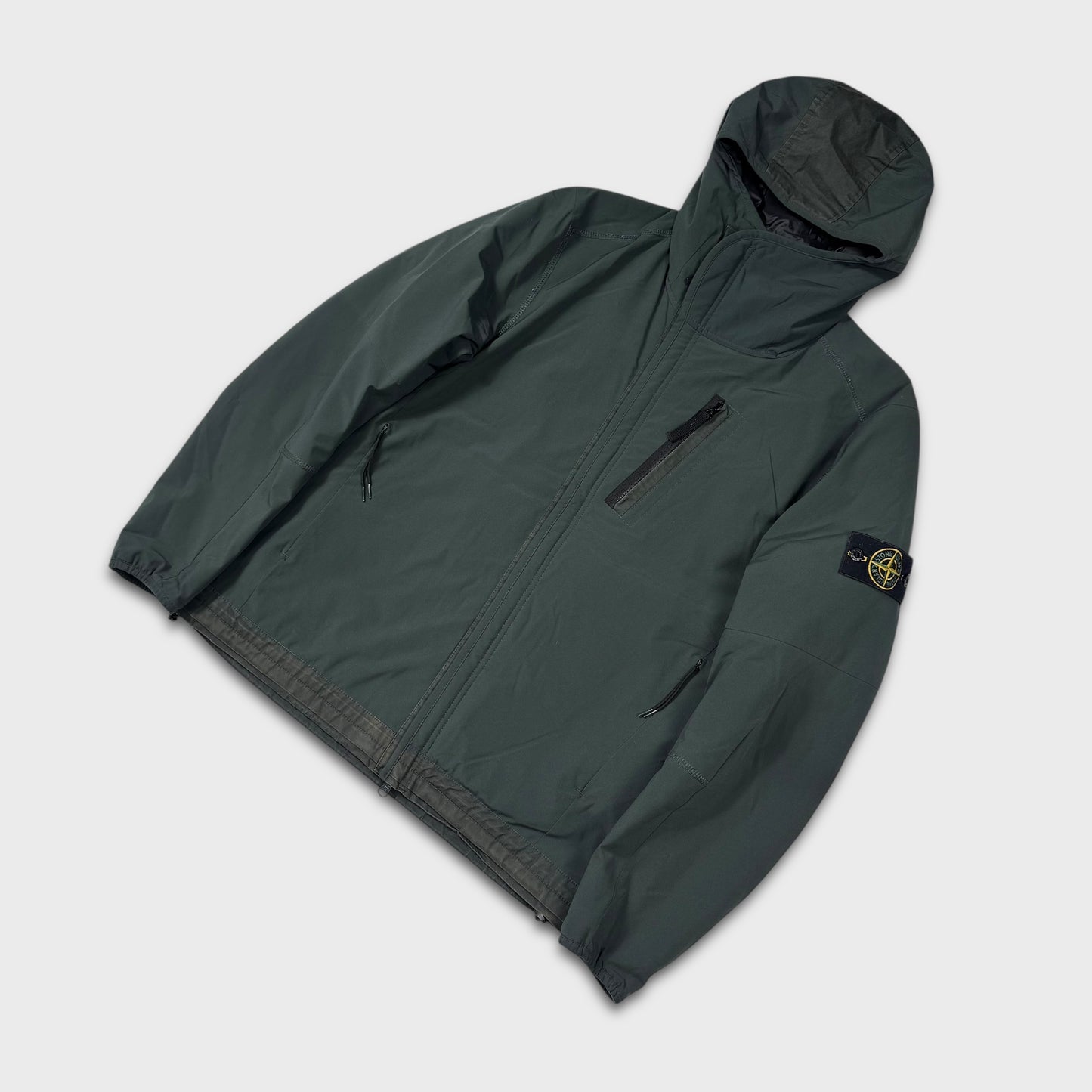 Stone Island Petrol Green Primaloft Soft Shell Jacket L
