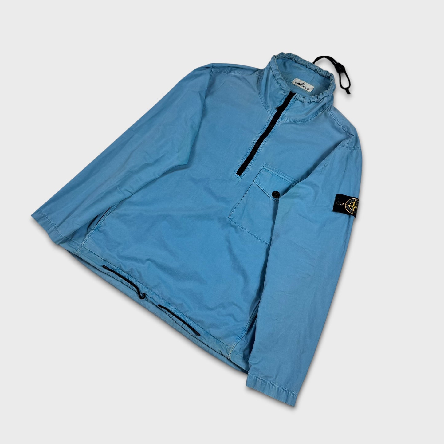 Stone Island Blue Pullover Smock Jacket L