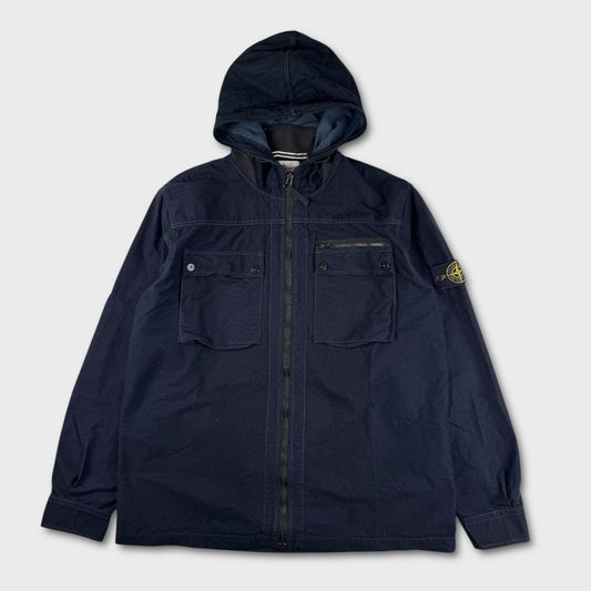 Stone Island Navy Full Zip Soft Touch Jacket XXL