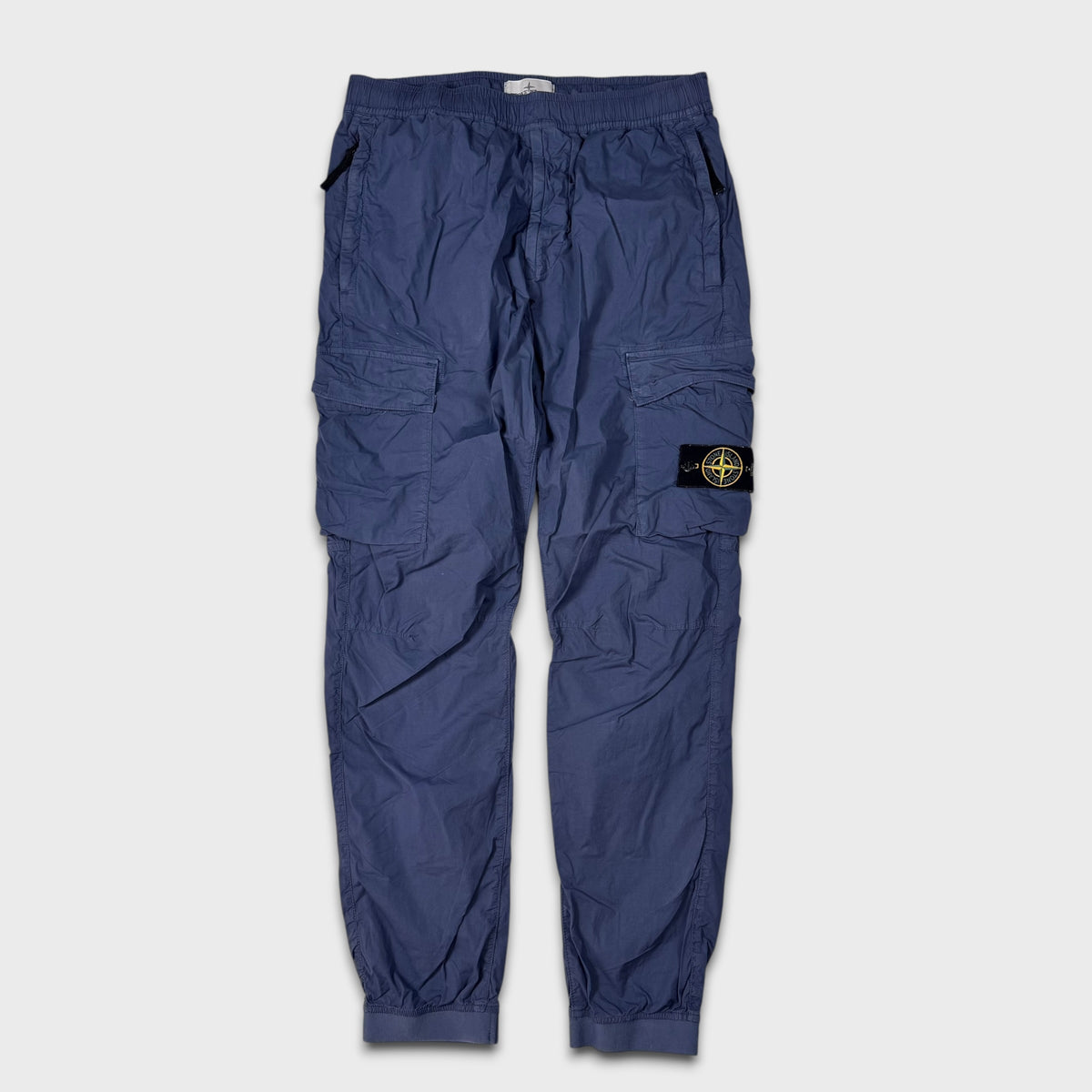 Stone Island Steel Blue Cargo Pants W32